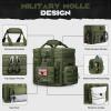imageMaelstrom Tactical Lunch Box 23 L Insulated Lunch Bag for Men Expandable Double Deck Lunch Cooler BagLarge Leakproof Soft Lunch Tote with Detachable MOLLE Bags for Adult Women WorkPicnicArmy Green