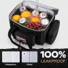 imageMaelstrom Tactical Lunch Box 23 L Insulated Lunch Bag for Men Expandable Double Deck Lunch Cooler BagLarge Leakproof Soft Lunch Tote with Detachable MOLLE Bags for Adult Women WorkPicnicBlack