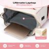 imageMaelstrom Travel Backpack for Women MenLaptop Backpack Fits 156173 Inch Laptop NurseTeacherWork Bag with Insulated Lunch BoxWater Resistant Carry On BackpackBeigePinkbeige