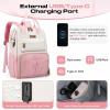 imageMaelstrom Travel Backpack for Women MenLaptop Backpack Fits 156173 Inch Laptop NurseTeacherWork Bag with Insulated Lunch BoxWater Resistant Carry On BackpackBeigePinkbeige