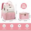 imageMaelstrom Travel Backpack for Women MenLaptop Backpack Fits 156173 Inch Laptop NurseTeacherWork Bag with Insulated Lunch BoxWater Resistant Carry On BackpackBeigePinkbeige