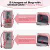 imageMaelstrom Travel Backpack for Women MenLaptop Backpack Fits 156173 Inch Laptop NurseTeacherWork Bag with Insulated Lunch BoxWater Resistant Carry On BackpackBeigePink