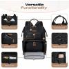 imageMaelstrom Travel Backpack for Women MenLaptop Backpack Fits 156173 Inch Laptop NurseTeacherWork Bag with Insulated Lunch BoxWater Resistant Carry On BackpackBeigeBlack