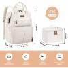 imageMaelstrom Travel Backpack for Women MenLaptop Backpack Fits 156173 Inch Laptop NurseTeacherWork Bag with Insulated Lunch BoxWater Resistant Carry On BackpackBeigeBeige