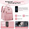 imageMaelstrom Travel Backpack for Women MenLaptop Backpack Fits 156173 Inch Laptop NurseTeacherWork Bag with Insulated Lunch BoxWater Resistant Carry On BackpackBeigePink