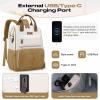 imageMaelstrom Travel Backpack for Women MenLaptop Backpack Fits 156173 Inch Laptop NurseTeacherWork Bag with Insulated Lunch BoxWater Resistant Carry On BackpackBeigeKhakibeige
