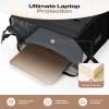 imageMaelstrom Travel Backpack for Women MenLaptop Backpack Fits 156173 Inch Laptop NurseTeacherWork Bag with Insulated Lunch BoxWater Resistant Carry On BackpackBeigeBlack