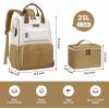 imageMaelstrom Travel Backpack for Women MenLaptop Backpack Fits 156173 Inch Laptop NurseTeacherWork Bag with Insulated Lunch BoxWater Resistant Carry On BackpackBeigeKhakibeige