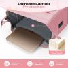 imageMaelstrom Travel Backpack for Women MenLaptop Backpack Fits 156173 Inch Laptop NurseTeacherWork Bag with Insulated Lunch BoxWater Resistant Carry On BackpackBeigePink