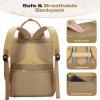 imageMaelstrom Travel Backpack for Women MenLaptop Backpack Fits 156173 Inch Laptop NurseTeacherWork Bag with Insulated Lunch BoxWater Resistant Carry On BackpackBeigeKhakibeige
