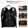 imageMaelstrom Travel Backpack for Women MenLaptop Backpack Fits 156173 Inch Laptop NurseTeacherWork Bag with Insulated Lunch BoxWater Resistant Carry On BackpackBeigeBlackbeige
