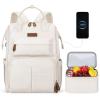 imageMaelstrom Travel Backpack for Women MenLaptop Backpack Fits 156173 Inch Laptop NurseTeacherWork Bag with Insulated Lunch BoxWater Resistant Carry On BackpackBeigeBeige