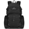 imageMaelstrom Hiking Backpack 40L Waterproof Camping Daypack for Men and Women Lightweight Travel Pack with Rain CoverBlackBlack