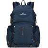 imageMaelstrom Hiking Backpack 40L Waterproof Camping Daypack for Men and Women Lightweight Travel Pack with Rain CoverBlackBlue