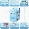 imageMaelstrom Travel Backpack for Women Men 2 in 1 Crossbody Bag Laptop Backpack Fits 156173 Inch Laptop 26L WorkNurseTeacher Bag Carry On Backpack with Shoe Compartment Blue3blue