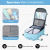 imageMaelstrom Travel Backpack for Women Men 2 in 1 Crossbody Bag Laptop Backpack Fits 156173 Inch Laptop 26L WorkNurseTeacher Bag Carry On Backpack with Shoe Compartment Blue3blue
