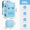 imageMaelstrom Travel Backpack for Women Men 2 in 1 Crossbody Bag Laptop Backpack Fits 156173 Inch Laptop 26L WorkNurseTeacher Bag Carry On Backpack with Shoe Compartment Blue3blue