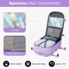 imageMaelstrom Travel Backpack for Women Men 2 in 1 Crossbody Bag Laptop Backpack Fits 156173 Inch Laptop 26L WorkNurseTeacher Bag Carry On Backpack with Shoe Compartment Blue5purple