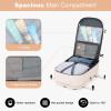 imageMaelstrom Travel Backpack for Women Men 2 in 1 Crossbody Bag Laptop Backpack Fits 156173 Inch Laptop 26L WorkNurseTeacher Bag Carry On Backpack with Shoe Compartment Blue2beige
