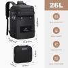 imageMaelstrom Travel Backpack for Women Men 2 in 1 Crossbody Bag Laptop Backpack Fits 156173 Inch Laptop 26L WorkNurseTeacher Bag Carry On Backpack with Shoe Compartment Blue1black