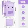 imageMaelstrom Travel Backpack for Women Men 2 in 1 Crossbody Bag Laptop Backpack Fits 156173 Inch Laptop 26L WorkNurseTeacher Bag Carry On Backpack with Shoe Compartment Blue5purple