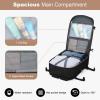 imageMaelstrom Travel Backpack for Women Men 2 in 1 Crossbody Bag Laptop Backpack Fits 156173 Inch Laptop 26L WorkNurseTeacher Bag Carry On Backpack with Shoe Compartment Blue1black