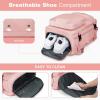 imageMaelstrom Travel Backpack for Women Men 2 in 1 Crossbody Bag Laptop Backpack Fits 156173 Inch Laptop 26L WorkNurseTeacher Bag Carry On Backpack with Shoe Compartment Blue4pink