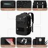 imageMaelstrom Travel Backpack for Women Men 2 in 1 Crossbody Bag Laptop Backpack Fits 156173 Inch Laptop 26L WorkNurseTeacher Bag Carry On Backpack with Shoe Compartment Blue1black