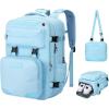 imageMaelstrom Travel Backpack for Women Men 2 in 1 Crossbody Bag Laptop Backpack Fits 156173 Inch Laptop 26L WorkNurseTeacher Bag Carry On Backpack with Shoe Compartment Blue3blue