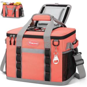 imageMaelstrom Soft Cooler BagCollapsible Soft Sided Cooler24306075 Cans Beach CoolerIce ChestLarge Leakproof Camping CoolerPortable Travel Cooler for Grocery ShoppingCampingRoad Trips55 Can Watermelon