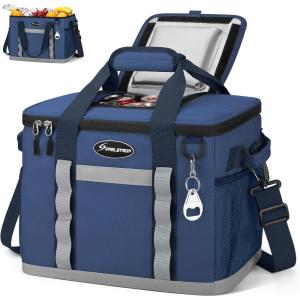 imageMaelstrom Soft Cooler BagCollapsible Soft Sided Cooler24306075 Cans Beach CoolerIce ChestLarge Leakproof Camping CoolerPortable Travel Cooler for Grocery ShoppingCampingRoad Trips55 Can Blue