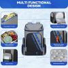 imageMaelstrom Backpack Cooler36 Can Cooler BackpackSoft Cooler Bag Insulated LeakproofLightweight Ice Chest BackpackTravel Cooler Lunch Backpack for CampingHikingBeachBlack3Gray