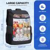 imageMaelstrom Backpack Cooler36 Can Cooler BackpackSoft Cooler Bag Insulated LeakproofLightweight Ice Chest BackpackTravel Cooler Lunch Backpack for CampingHikingBeachBlack1Black