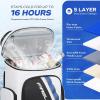 imageMaelstrom Backpack Cooler36 Can Cooler BackpackSoft Cooler Bag Insulated LeakproofLightweight Ice Chest BackpackTravel Cooler Lunch Backpack for CampingHikingBeachBlack2White