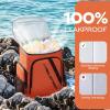 imageMaelstrom Backpack Cooler36 Can Cooler BackpackSoft Cooler Bag Insulated LeakproofLightweight Ice Chest BackpackTravel Cooler Lunch Backpack for CampingHikingBeachBlack4Orange