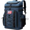 imageMaelstrom Backpack CoolerSoft Lightweight Leakproof Tactical Cooler Backpack35 Can Insulated Cooler BagKeeps 35 Cans HotCold for Up to 16 HoursWaterproof Lunch Bag for Men WomenKhakiBlue