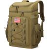 imageMaelstrom Backpack CoolerSoft Lightweight Leakproof Tactical Cooler Backpack35 Can Insulated Cooler BagKeeps 35 Cans HotCold for Up to 16 HoursWaterproof Lunch Bag for Men WomenKhakiKhaki