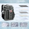 imageMaelstrom Backpack CoolerSoft Lightweight Leakproof Tactical Cooler Backpack35 Can Insulated Cooler BagKeeps 35 Cans HotCold for Up to 16 HoursWaterproof Lunch Bag for Men WomenKhakiGrey