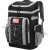 imageMaelstrom Backpack CoolerSoft Lightweight Leakproof Tactical Cooler Backpack35 Can Insulated Cooler BagKeeps 35 Cans HotCold for Up to 16 HoursWaterproof Lunch Bag for Men WomenKhakiBlack