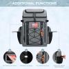 imageMaelstrom Backpack CoolerSoft Lightweight Leakproof Tactical Cooler Backpack35 Can Insulated Cooler BagKeeps 35 Cans HotCold for Up to 16 HoursWaterproof Lunch Bag for Men WomenKhakiGrey
