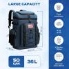 imageMaelstrom Backpack CoolerSoft Lightweight Leakproof Tactical Cooler Backpack35 Can Insulated Cooler BagKeeps 35 Cans HotCold for Up to 16 HoursWaterproof Lunch Bag for Men WomenKhakiBlue