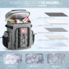 imageMaelstrom Backpack CoolerSoft Lightweight Leakproof Tactical Cooler Backpack35 Can Insulated Cooler BagKeeps 35 Cans HotCold for Up to 16 HoursWaterproof Lunch Bag for Men WomenKhakiGrey