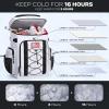 imageMaelstrom Backpack CoolerSoft Lightweight Leakproof Tactical Cooler Backpack35 Can Insulated Cooler BagKeeps 35 Cans HotCold for Up to 16 HoursWaterproof Lunch Bag for Men WomenKhakiWhite