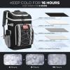 imageMaelstrom Backpack CoolerSoft Lightweight Leakproof Tactical Cooler Backpack35 Can Insulated Cooler BagKeeps 35 Cans HotCold for Up to 16 HoursWaterproof Lunch Bag for Men WomenKhakiBlack