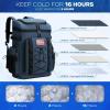 imageMaelstrom Backpack CoolerSoft Lightweight Leakproof Tactical Cooler Backpack35 Can Insulated Cooler BagKeeps 35 Cans HotCold for Up to 16 HoursWaterproof Lunch Bag for Men WomenKhakiBlue