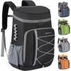 imageMaelstrom Cooler Backpack  3550 Can Insulated Soft Cooler Lunch Bag for Camping Beach Hiking ampamp ShoppingBlack