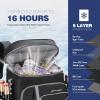 imageMaelstrom Cooler Backpack  3550 Can Insulated Soft Cooler Lunch Bag for Camping Beach Hiking ampamp ShoppingBlack