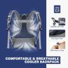 imageMaelstrom Cooler Backpack  3550 Can Insulated Soft Cooler Lunch Bag for Camping Beach Hiking ampamp ShoppingBlue