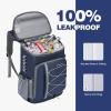 imageMaelstrom Cooler Backpack  3550 Can Insulated Soft Cooler Lunch Bag for Camping Beach Hiking ampamp ShoppingBlue