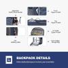 imageMaelstrom Cooler Backpack  3550 Can Insulated Soft Cooler Lunch Bag for Camping Beach Hiking ampamp ShoppingBlue